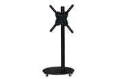 Seinäkiinnitys, AV-kiinnikkeet & AV-kalusteet - Sinox StandView TV Floor Mount with wheels and rotatable top - 26"-65" - Matte black - Max 25 kg - recommended for 65" - SWB7169