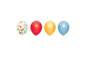 Lelut - Haza Witbaard Balloon mix Rainbow 6pcs. - 439340