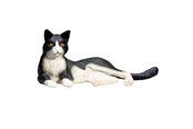 Lelut - Mojo Farmland Lying Cat Black/White - 387367