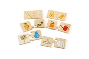 Palapelit - Bigjigs Wooden Jigsaw Puzzle Things That Go Together 32pcs. Puu - 34029