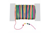 Askartelu- ja taidetarvikkeet - Colorations - Satin Bead Cord Rainbow 91mtr. - CHRAINCO