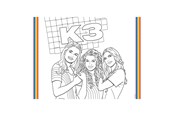 Luovat leikit - Folat BV K3 Placemats Coloring Pages 6pcs. - 23239