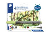 Kirjoitus- ja piirustustarvikkeet - Staedtler Brush Pens "Forest Colours" 4 pcs - 371 BK4-3