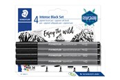 Kirjoitus- ja piirustustarvikkeet - Staedtler Intense Black Set 4 pcs - 37 BK4-1