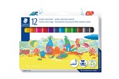 Kirjoitus- ja piirustustarvikkeet - Staedtler Fibre-tip Jumbo 12pcs wallet - 340 C12