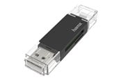 Muistikortinlukijat - adapterit ja kortinlukijat - Hama card reader - micro USB 2.0 / USB 2.0 - 00200130