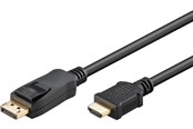 Näyttökaapeli - Pro DisplayPort 1.2 - HDMI 2.0 - 2m - Musta - DP12HDMI20-BLK-2