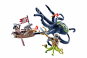 Playmobil - Playmobil Merirosvot - Taistelu jättiläismustekalan kanssa - 71419