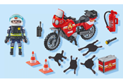 Playmobil - Playmobil Toiminta - Palomoottoripyörä ja öljyvuoto-onnettomuus - 71466