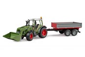 Leluautot - Bruder Fendt Vario 211 with frontloader and tipping trail - BR2182