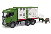 Leluautot - Bruder Scania Super 560R Cattle Transportation Truck - 03548