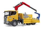 Leluautot - Bruder Scania Super 560R Construction Lorry with Crane - BR3551