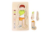 Palapelit - Small Foot - Wooden Body Puzzle Boy 29st. Puu - 5842