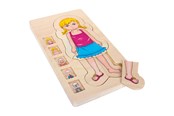 Palapelit - Small Foot - Wooden Body Puzzle Girl 29st. Puu - 5814