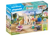 Playmobil - Playmobil Horses of Waterfall - Washing Station with Isabella and Lioness - 71354