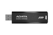 USB-tikku - A-Data SC610 External SSD - 2TB - Musta - 2TB - USB-tikku - SC610-2000G-CBK/RD