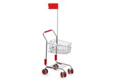 Roolileikit - Small Foot - Shopping cart with doll seat and flag - 4046