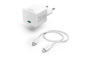 Puhelin - Adapterit & Laturit - Hama Fast Charger 220V USB-C-Lightning - 00201620
