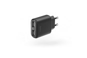 Puhelin - Adapterit & Laturit - Hama Charger 2xUSB-A 12W Black - 00201627