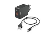 Puhelin - Adapterit & Laturit - Hama Charger Micro-USB 220V Black 1.5m - 00201621