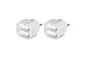 Muut kaapelit - Hama 2-way Socket Adapter Double Pack White - 00223211