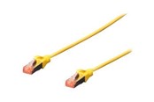 Verkkokaapelit - DIGITUS Patch Cable - patch cable - 10 m - yellow RAL 1018 - 10m - DK-1644-100/Y