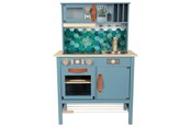 Roolileikit - Small Foot - Wooden Children's Kitchen Blue 7dlg. - 12216