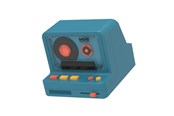 Kannettavat & Bilekaiuttimet - MOB Speaker Retro Camera Blue - RS-80-BL1