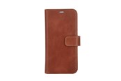Puhelin - Kannet ja kotelot - Radicover Wallet Case 2in1 Anti Radiation Leather MagS Brown - iPhone 15 - RAD287