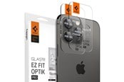 Puhelin - Muut lisävarusteet - Spigen Glass tR EZ Fit Optik Pro 2 Pack - black - iPhone 17/16/15/14 Pro / 17/16/15/14 Pro Max - AGL05205