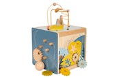 Vauva- ja taaperolelut - Small Foot Wooden Activity Cube with Motor Skills Spiral Seacoast - 12393
