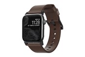 Smartwatch - Lisävarusteet - Nomad - Modern Band - 44mm/42mm | Black Hardware | Rustic Brown Leather - NM1A4RBM00