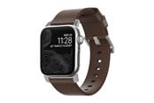 Smartwatch - Lisävarusteet - Nomad - Modern Band - 44mm/42mm | Silver Hardware | Rustic Brown Leather - NM1A4RSM00