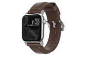 Smartwatch - Lisävarusteet - Nomad - Traditional Band - 44mm/42mm | Silver Hardware | Rustic Brown Leather - NM1A4RST00
