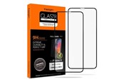 Puhelintarvikkeet - Näytönsuojat - Spigen Glass FC 2 Pack - black - iPhone 11 Pro/XS/X - 057GL23120