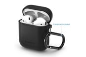 Kuulokkeet - Spigen Silicone case - black - AirPods 1/2019 - 066CS24808