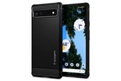 Puhelin - Kannet ja kotelot - Spigen Rugged Armor - black - Google Pixel 6a - ACS04476