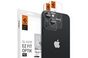 Puhelin - Muut lisävarusteet - Spigen Glass EZ Fit Optik Pro 2 Pack - black - iPhone 15/15 Plus/14/14 Plus - AGL05213