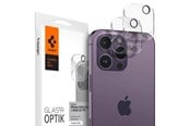 Puhelin - Muut lisävarusteet - Spigen Glass Optik 2 Pack - clear - iPhone 14 Pro/iPhone 14 Pro Max - AGL05228