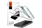 Puhelintarvikkeet - Näytönsuojat - Spigen Glass tR EZ Fit 2 Pack - FC Black - iPhone 15 Pro - AGL06893