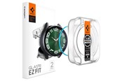 Puhelintarvikkeet - Näytönsuojat - Spigen Glass tR EZ Fit 2 Pack - Samsung Galaxy Watch6 Classic 47mm - AGL07066