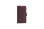 Puhelin - Kannet ja kotelot - Radicover Anti Radiation Mobile Case PU Leather iPhone 13 Flipcover Brown - RAD262