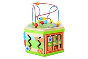 Vauva- ja taaperolelut - Small Foot - Wooden Activity Cube with Motor Skills Spiral Safari - 4244