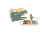Leiki & Opi - Small Foot - Wooden Xylophone and Hammer Bench Safari 5 pcs. - 12461