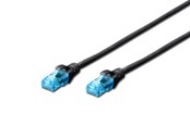 Verkkokaapelit - DIGITUS CAT 5e U-UTP Patch Cord - 5m - Musta - 5m - DK-1512-050/BL