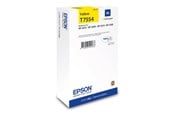 Mustepatruunat, värikasetit ja lisävarusteet - Epson T7554 - XL size - yellow - original - ink cartridge - C13T75544N