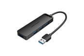 USB hub - Vention USB 3.0 Hub with 4 Ports and Power Adapter 0.5 m Black USB hub - 4 porttia - USB 3.0 - Musta - CHLBD