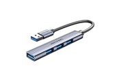 USB hub - Vention Mini Hub USB 3.0 to USB 3.0/3x2.0 0.15m USB hub - 3 porttia - USB 3.0 - Harmaa - CKOHB