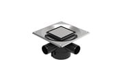 Viemäröinti - Unidrain Set 2 Square Custom 10x10 Ø110 mm vertical - 8022.0110