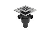 Viemäröinti - Unidrain Set 4 Square ClassicLine Column 15x15 Ø110 mm vertical - 8024.0075